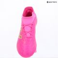 Scarpe da calcio per bambini New Balance Tekela Team V5 pink heat/metallic gold/pink satin 9