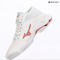 Scarpe da pallavolo donna Mizuno Wave Lightning Elite Mid white/rose elegance/lava falls 4