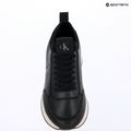 Scarpe da donna Calvin Klein HW0HW03118 Retro Runner Sock PANL Leather Neo black/crystal grey 9