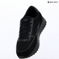 Scarpe da uomo Calvin Klein HM0HM02215 City Runner Laceup Nylon Recycled Suede triple black 9