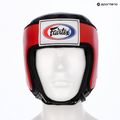 Casco da competizione Fairtex Muay Thai & Kickboxing rosso 6