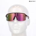 Occhiali da sole UVEX Ramp burgundy matt/mirror rose 7