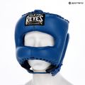 Casco da pugilato Cleto Reyes con faccia a punta e barra in nylon blu 3