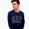 Felpa uomo GAP Logo Crewneck blu navy 4