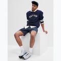 Felpa uomo GAP Logo Piping Crewneck blu navy