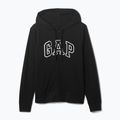 Felpa con cappuccio GAP French Fullzip Logo Donna nero vero 3