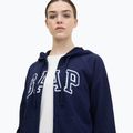 Felpa con cappuccio GAP French Fullzip Logo Donna navy 4