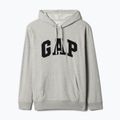 Felpa da uomo GAP Heritage French Terry Logo grigio erica chiaro 5