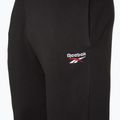 Pantaloni Reebok Identity Small Logo Fleece Jogger nero/bianco/rosso vettore 3
