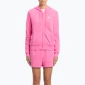 Felpa Reebok Small Logo French Terry FZ da donna, colore rosa vero