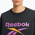 Felpa Reebok Identity Big Logo Fleece Crew donna nero/viola rave/ambra elettrica 4