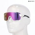 Occhiali da sole Smith Wildcat bianco/cromapop viola a specchio 5