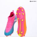 Scarpe da calcio per bambini PUMA Ultra 6 Match FG/AG Jr poison pink/puma white/sun stream/bright aqua/puma black 17