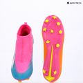 Scarpe da calcio per bambini PUMA Ultra 6 Match+ LL FG/AG Jr poison pink/puma white/sun stream/bright aqua/puma black 16