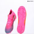 Scarpe da calcio per bambini PUMA Future 9 Pro FG/AG Jr poison pink/puma wht/sun stream/bright aqua/puma blk 17