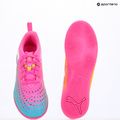 Scarpe da calcio per bambini PUMA Future 9 Play IT Jr poison pink/puma wht/sun stream/bright aqua/puma blk 17