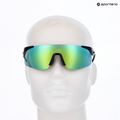 Occhiali da sole Red Bull SPECT Mark nero/fumo con specchio verde blu 7