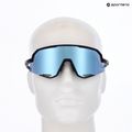 100% Slendale occhiali da sole a specchio multistrato nero opaco/azzurro iper. 5