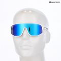 Occhiali da sole Red Bull SPECT Dash bianco/fumo con specchietto blu 6