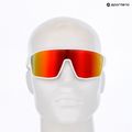 Occhiali da sole Red Bull SPECT Daft bianco/marrone con specchio arancione 4