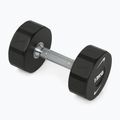 Manubrio cromato Nike Strength Pro Urethane Dumbbell 12 kg black/white