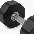 Manubrio cromato Nike Strength Pro Urethane Dumbbell 12 kg black/white 4