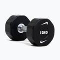 Manubrio cromato Nike Strength Pro Urethane Dumbbell 14 kg black/white 8