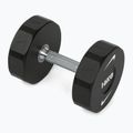 Manubrio cromato Nike Strength Pro Urethane Dumbbell 16 kg black/white
