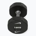 Manubrio cromato Nike Strength Pro Urethane Dumbbell 16 kg black/white 2