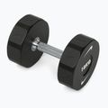 Manubrio cromato Nike Strength Pro Urethane Dumbbell 18 kg black/white