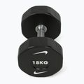 Manubrio cromato Nike Strength Pro Urethane Dumbbell 18 kg black/white 2