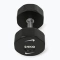 Manubrio cromato Nike Strength Pro Urethane Dumbbell 24 kg black/white 2