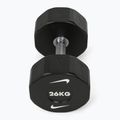 Manubrio cromato Nike Strength Pro Urethane Dumbbell 26 kg black/white 2