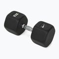 Manubrio gommato Nike Strength Hex Dumbbell 27,5 kg black/white