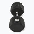 Manubrio gommato Nike Strength Hex Dumbbell 27,5 kg black/white 2
