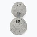 Manubrio gommato Nike Strength Grind Hex Dumbbell 15 kg wolf grey 2