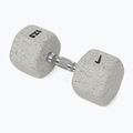 Manubrio gommato Nike Strength Grind Hex Dumbbell 17,5 kg wolf grey