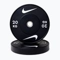 Dischi bumper Nike Strength Rubber Bumper Plates 20 kg black/white