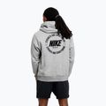 Felpa da uomo Nike Strength S&C Hoodie heather grey/black 3