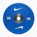 Piastra bumper Nike Strength Pro Urethane Bumper Plates 20 kg blue/white