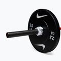 Morsetti per bilanciere Nike Strength Barbell Collars 2 pcs. white/black 9
