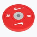 Carico paraurti Nike Strength Pro Urethane Bumper Plates 25 kg red/white