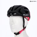Casco da bici Rudy Project Egos nero/rosa fluo opaco 7