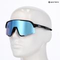 Occhiali da sole 100% S3 nero opaco/azzurro specchiato multistrato 3