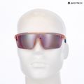 Occhiali da sole Nike Windshield Elite E opachi e lavati, color corallo, blu lattiginoso. 5
