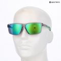 Occhiali da sole da uomo Under Armour Kickoff/G S3 grigio verde/verde multistrato 10