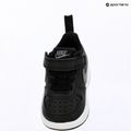 Scarpe per bambini Nike Court Borough Low black/smoke grey/white/illusion green 7