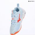 Scarpe da pallamano donna Mizuno Wave Stealth Neo 2.1 blue finch/lava orange/white 9