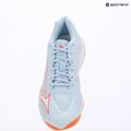 Scarpe da pallavolo donna Mizuno Wave Lightning Elite blue finch/white/lava orange 9