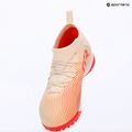 Scarpe da calcio bambino PUMA Future 9 Match TT+ Mid Jr sugared almond/puma white/ultra red/puma black 8